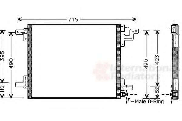 Imagine Condensator, climatizare VAN WEZEL 30005377