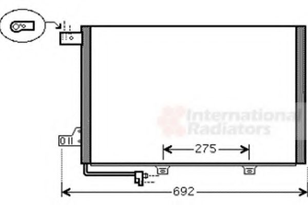 Imagine Condensator, climatizare VAN WEZEL 30005386