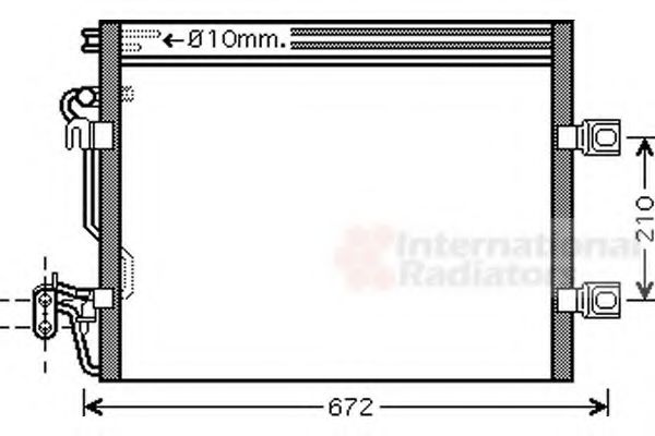 Imagine Condensator, climatizare VAN WEZEL 30005392