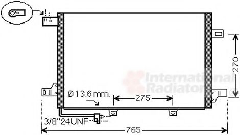 Imagine Condensator, climatizare VAN WEZEL 30005579