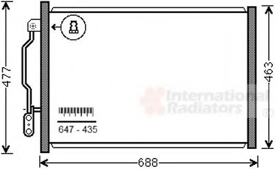 Imagine Condensator, climatizare VAN WEZEL 30005605