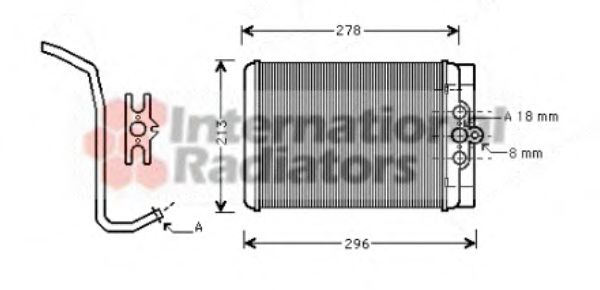 Imagine Schimbator caldura, incalzire habitaclu VAN WEZEL 30006314