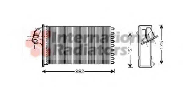 Imagine Schimbator caldura, incalzire habitaclu VAN WEZEL 30006355