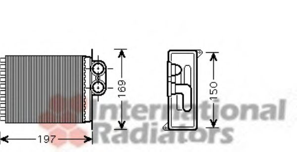 Imagine Schimbator caldura, incalzire habitaclu VAN WEZEL 30006400