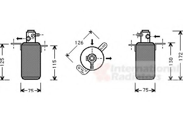 Imagine uscator,aer conditionat VAN WEZEL 3000D267