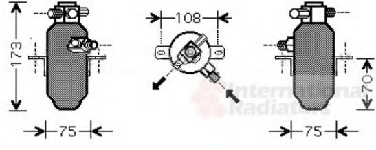 Imagine uscator,aer conditionat VAN WEZEL 3000D374