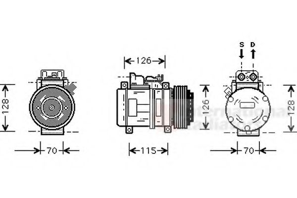 Imagine Compresor, climatizare VAN WEZEL 3000K087