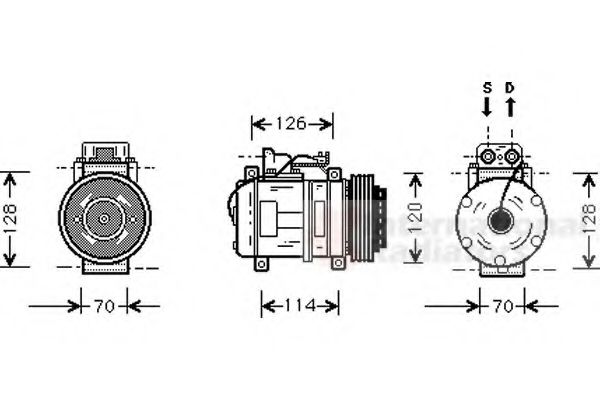 Imagine Compresor, climatizare VAN WEZEL 3000K274