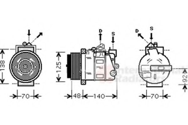 Imagine Compresor, climatizare VAN WEZEL 3000K393