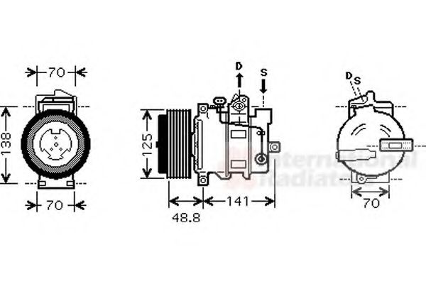 Imagine Compresor, climatizare VAN WEZEL 3000K426