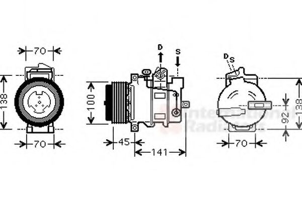 Imagine Compresor, climatizare VAN WEZEL 3000K428