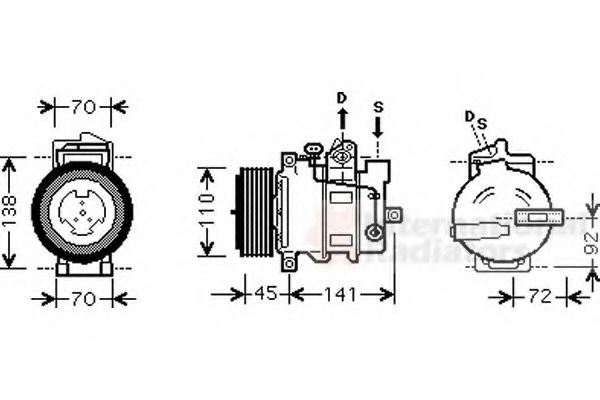 Imagine Compresor, climatizare VAN WEZEL 3000K433