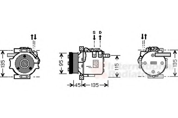 Imagine Compresor, climatizare VAN WEZEL 3000K456