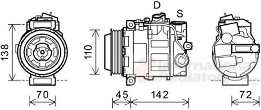 Imagine Compresor, climatizare VAN WEZEL 3000K586