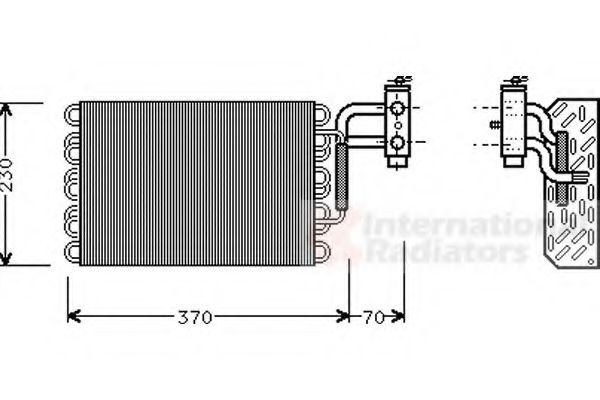 Imagine evaporator,aer conditionat VAN WEZEL 3000V002