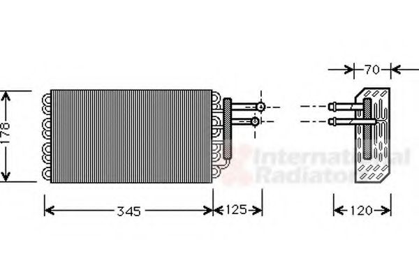 Imagine evaporator,aer conditionat VAN WEZEL 3000V049