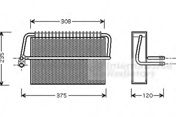 Imagine evaporator,aer conditionat VAN WEZEL 3000V326