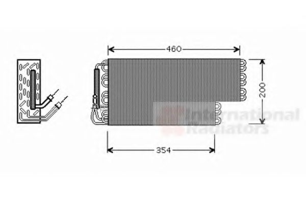 Imagine evaporator,aer conditionat VAN WEZEL 3000V384