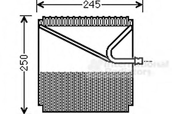 Imagine evaporator,aer conditionat VAN WEZEL 3000V454