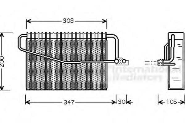 Imagine evaporator,aer conditionat VAN WEZEL 3000V455