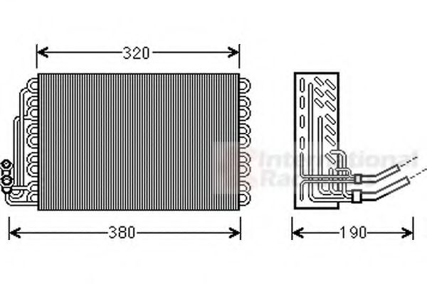 Imagine evaporator,aer conditionat VAN WEZEL 3000V462