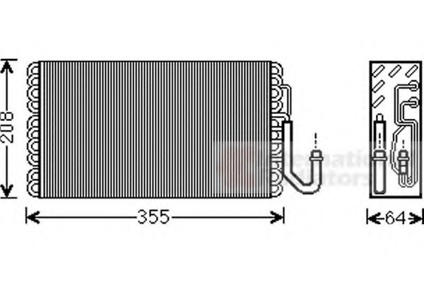 Imagine evaporator,aer conditionat VAN WEZEL 3000V547