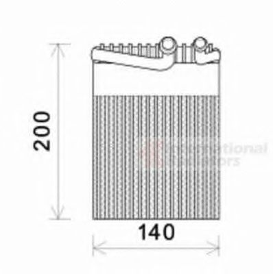 Imagine evaporator,aer conditionat VAN WEZEL 3000V554