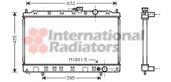 Imagine Radiator, racire motor VAN WEZEL 32002080