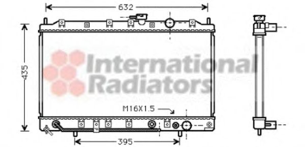 Imagine Radiator, racire motor VAN WEZEL 32002128