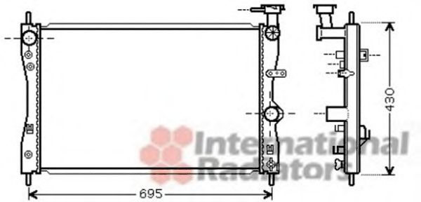 Imagine Radiator, racire motor VAN WEZEL 32002172