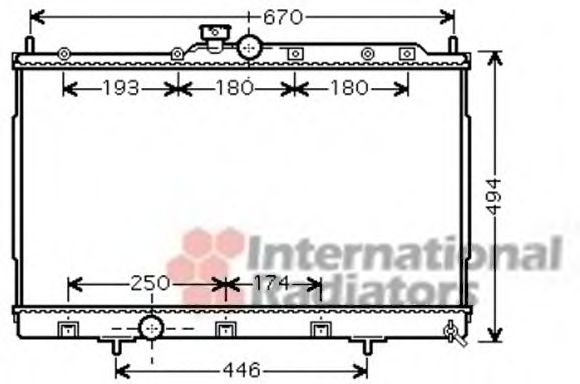 Imagine Radiator, racire motor VAN WEZEL 32002183