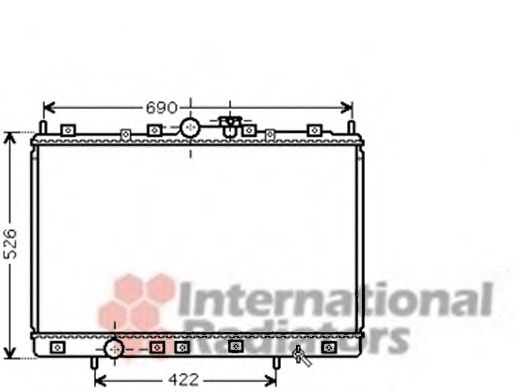 Imagine Radiator, racire motor VAN WEZEL 32002189