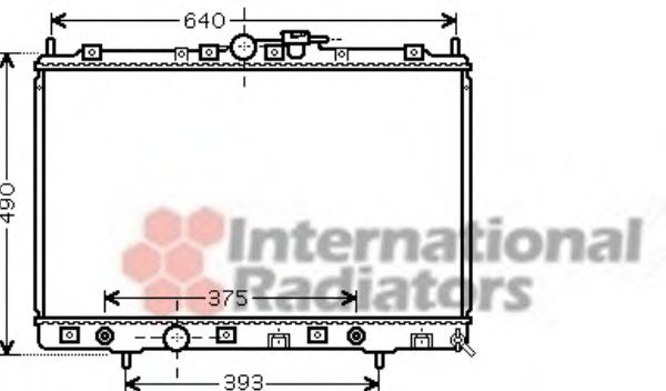 Imagine Radiator, racire motor VAN WEZEL 32002200