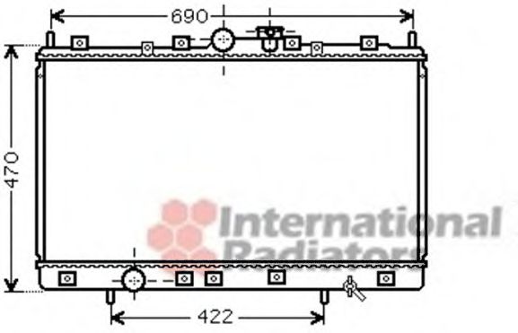 Imagine Radiator, racire motor VAN WEZEL 32002208