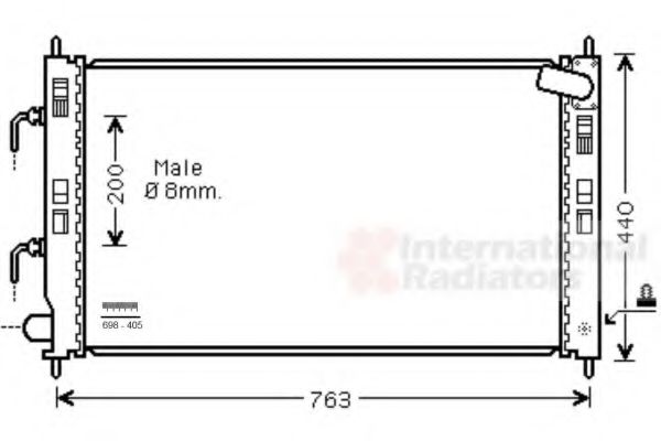 Imagine Radiator, racire motor VAN WEZEL 32002240