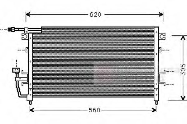 Imagine Condensator, climatizare VAN WEZEL 32005096