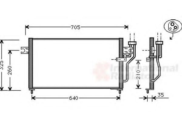 Imagine Condensator, climatizare VAN WEZEL 32005105