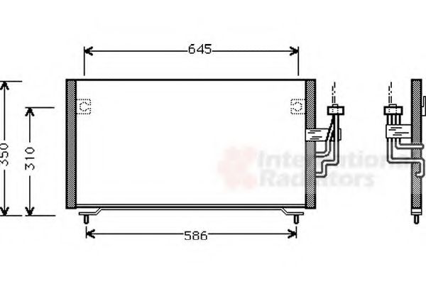 Imagine Condensator, climatizare VAN WEZEL 32005106