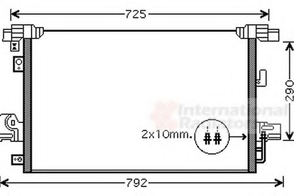 Imagine Condensator, climatizare VAN WEZEL 32005210