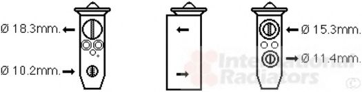 Supapa expansiune, clima VAN WEZEL 33001388