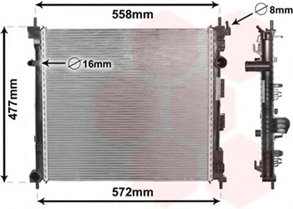 Imagine Radiator, racire motor VAN WEZEL 33002407