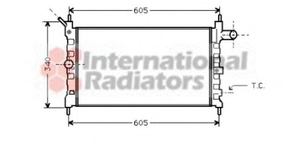 Imagine Radiator, racire motor VAN WEZEL 37002022