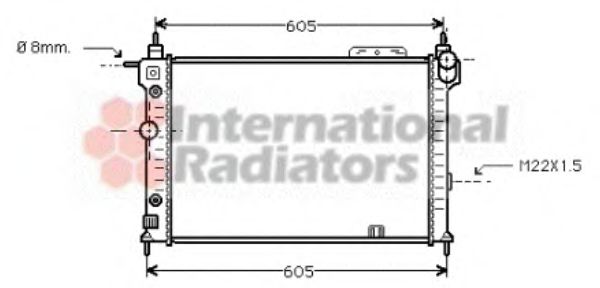 Imagine Radiator, racire motor VAN WEZEL 37002029