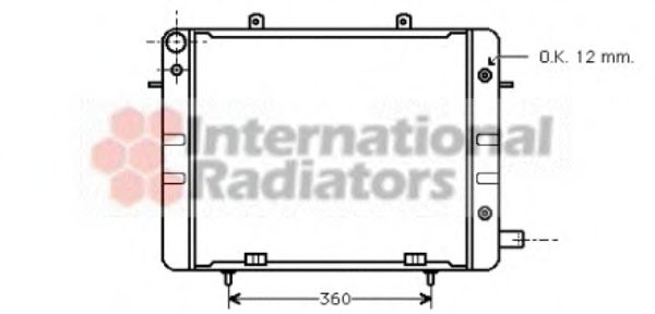 Imagine Radiator, racire motor VAN WEZEL 37002045