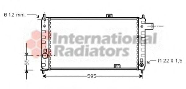 Imagine Radiator, racire motor VAN WEZEL 37002050