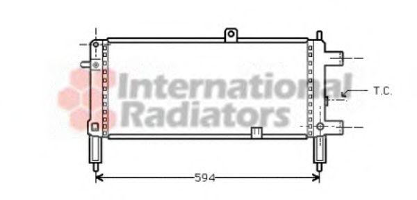 Imagine Radiator, racire motor VAN WEZEL 37002053