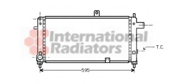 Imagine Radiator, racire motor VAN WEZEL 37002054