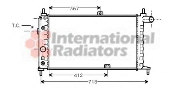 Imagine Radiator, racire motor VAN WEZEL 37002065