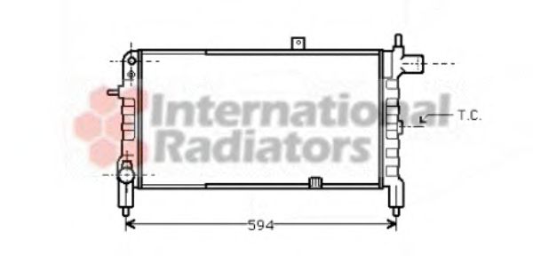 Imagine Radiator, racire motor VAN WEZEL 37002074