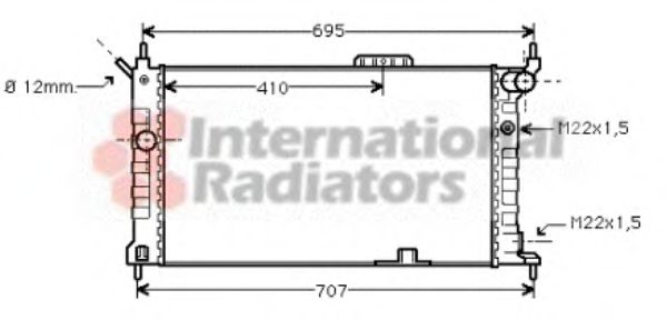 Imagine Radiator, racire motor VAN WEZEL 37002091